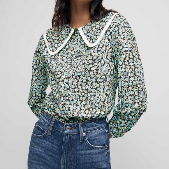 Maje Tops - Maje City Floral Print Blouse